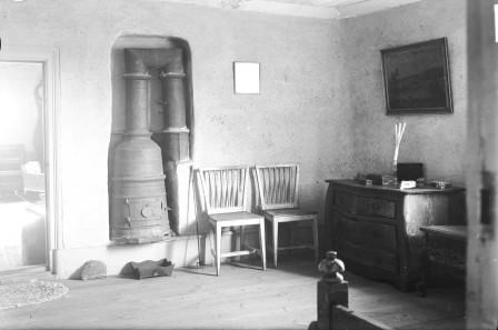 Bergslagskamin: En guide till den klassiska kaminen 2 Svartvit bild på en bergslagskamin från 1600-talet.